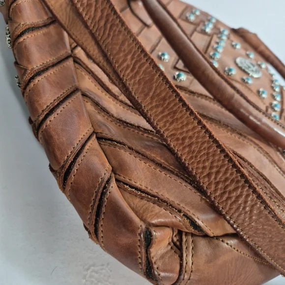 Kompanero Leather Bag Crossbody Sling Purse Large Western Wear - Picture 15 of 16